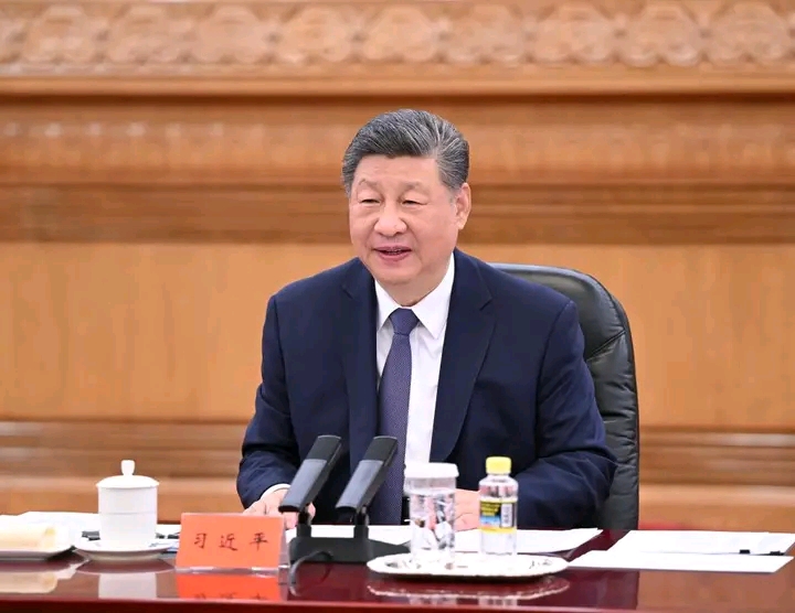 Le Président Xi Jinping lors de la rencontre avec Cheng Li‑wun, Présidente du Kuomintang